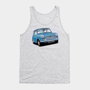 classic mini cooper in blue Tank Top